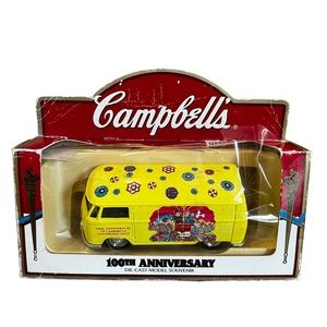 Campbell’s 100th Anniversary Tomato Soup Die Cast Model Van Collectable Souvenir